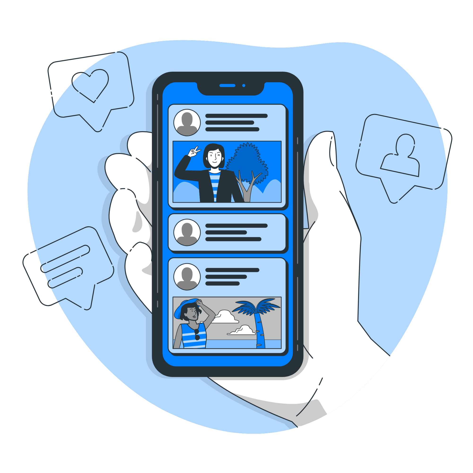 Facebook Video Views Growth Illustration